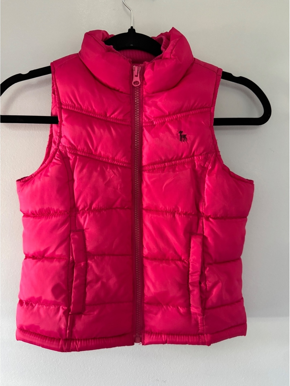 Old Navy Girls Pink Puffer Vest Small